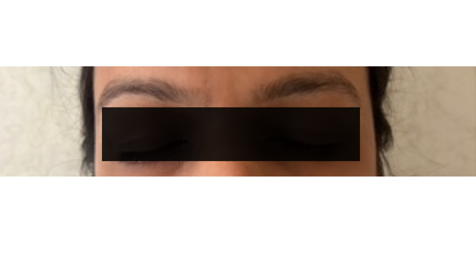 Before microblading thin eyebrows client Mumbai